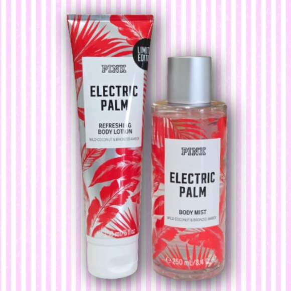 Victoria's Secret PINK Limited Edition Electric Palm Mist & Lotion - Picture 1 of 6